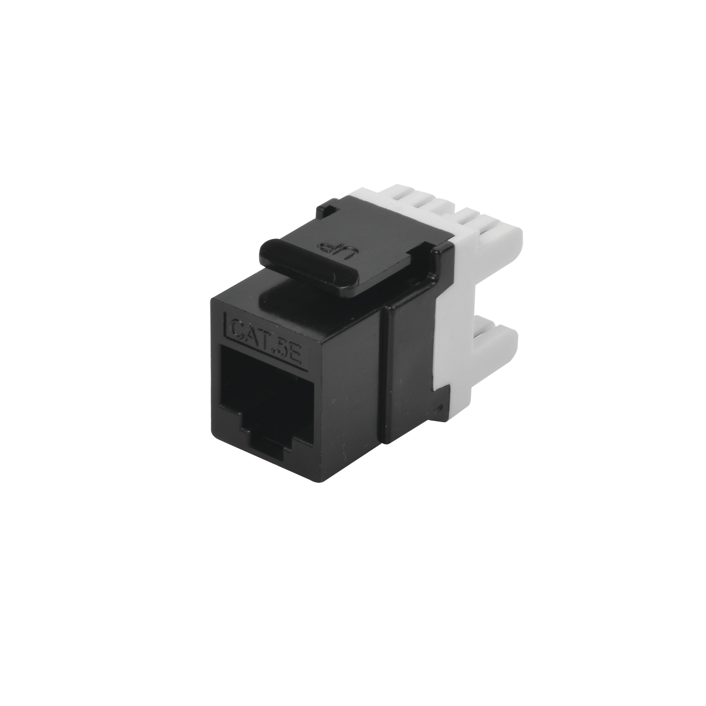 Módulo Jack Keystone Cat5e con terminación en ángulo 180 º Color Negro - SILYMX