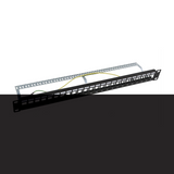 Patch panel modular Blindado (STP) de 24 puertos, con barra para organizar cable - SILYMX