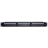 Panel de parcheo de impacto (110) Blindado (STP) de 24 puertos Cat6, 19in - SILYMX