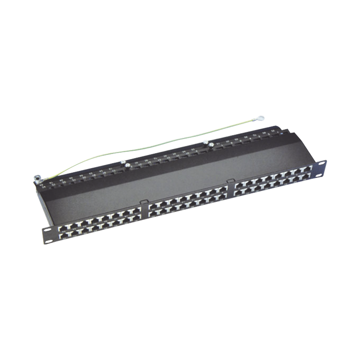 Panel de parcheo de impacto (110) blindado de 48 puertos Cat6A - SILYMX