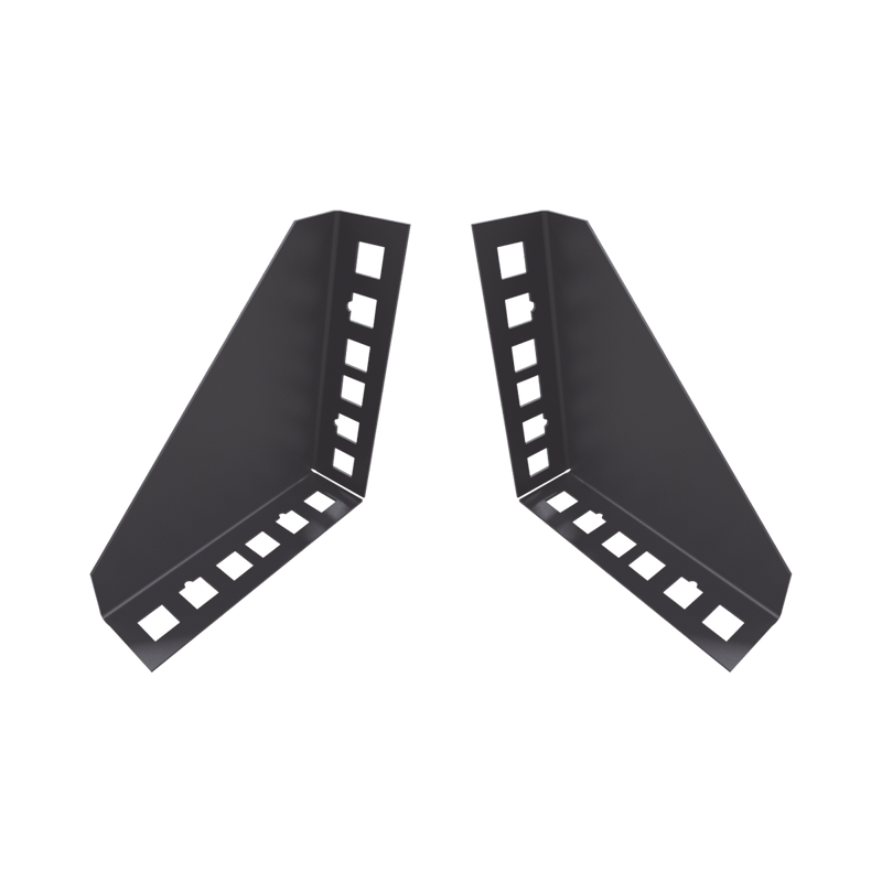 Par de Sujetadores para Instalación de Equipo Rackeable en placa o pared en vertical (hasta 2U). - SILYMX