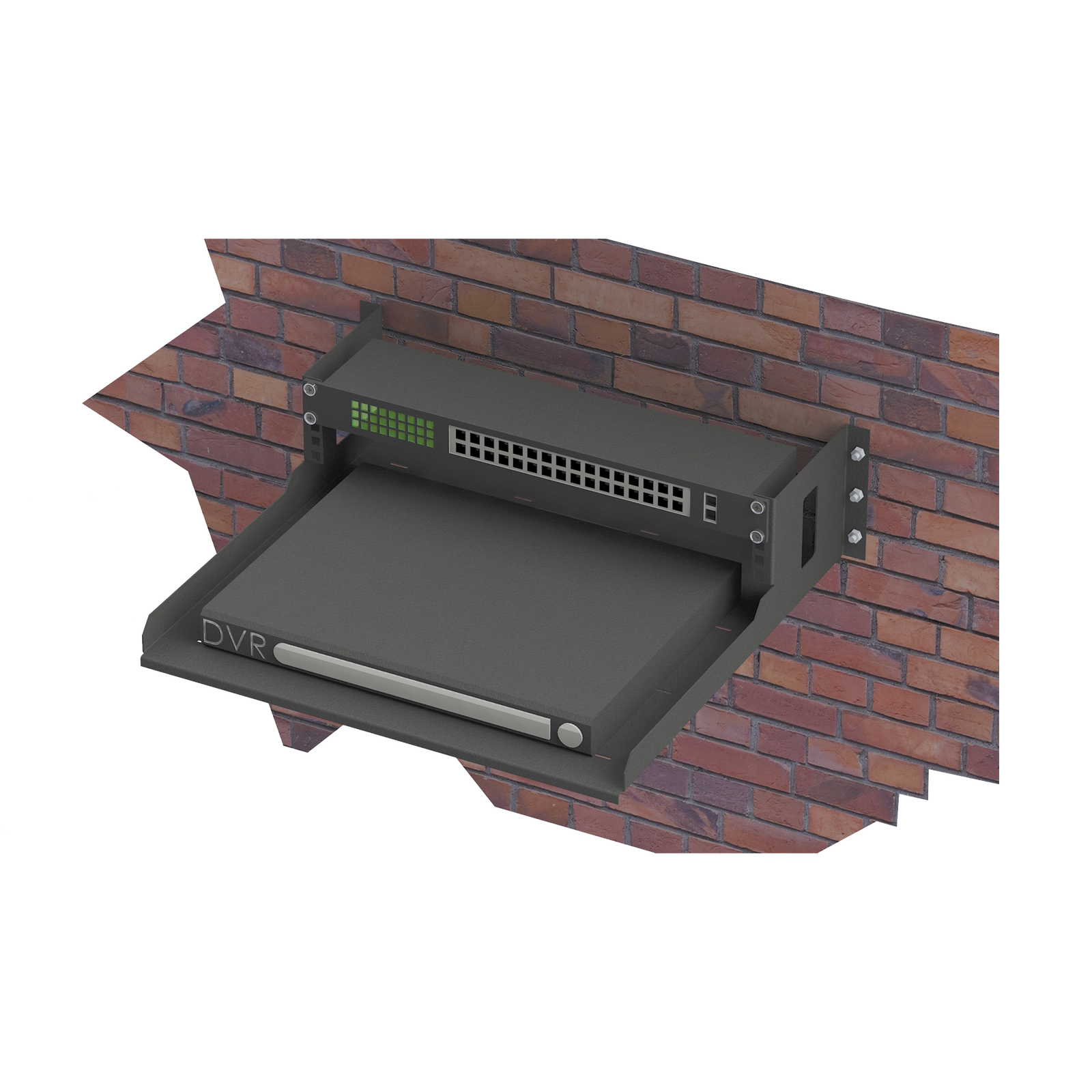 Rack Abierto de 19" para Montaje en Pared de 2U, con Charola de 460 mm de Profundidad. - SILYMX