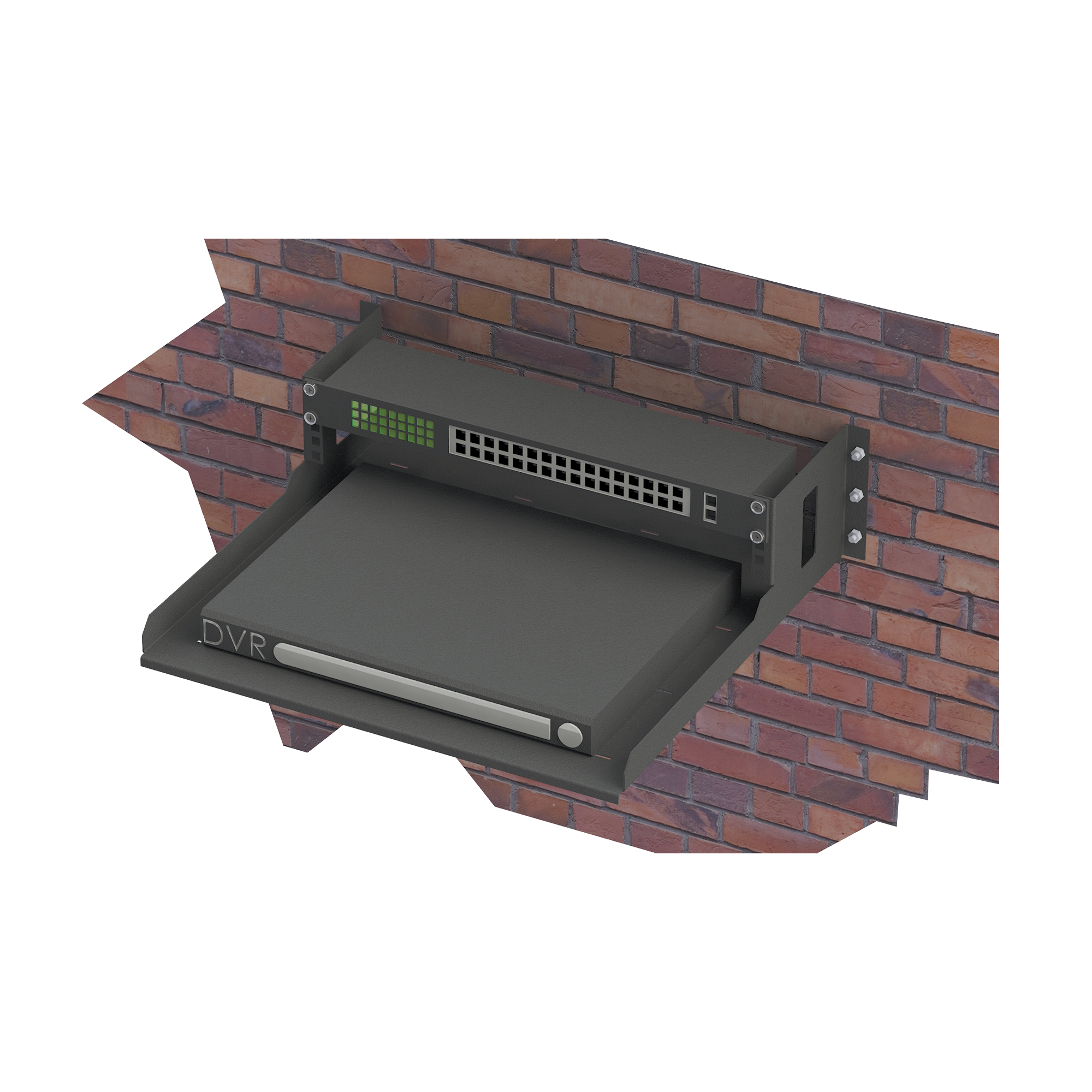 Rack Abierto de 19" para Montaje en Pared de 2U, con Charola de 460 mm de Profundidad. - SILYMX