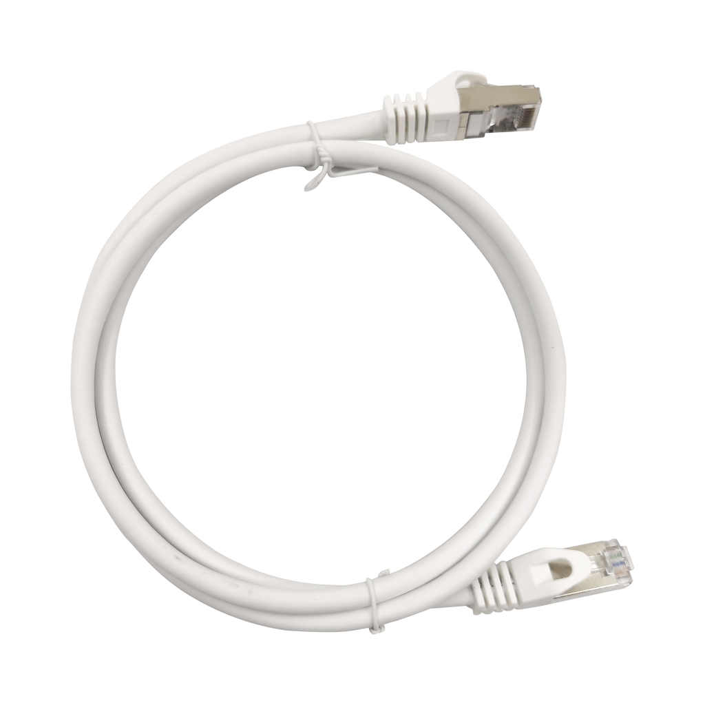 Patch Cord Cat6A 10G blindado 1.0M ( 3.28 ft ) BLANCO - SILYMX