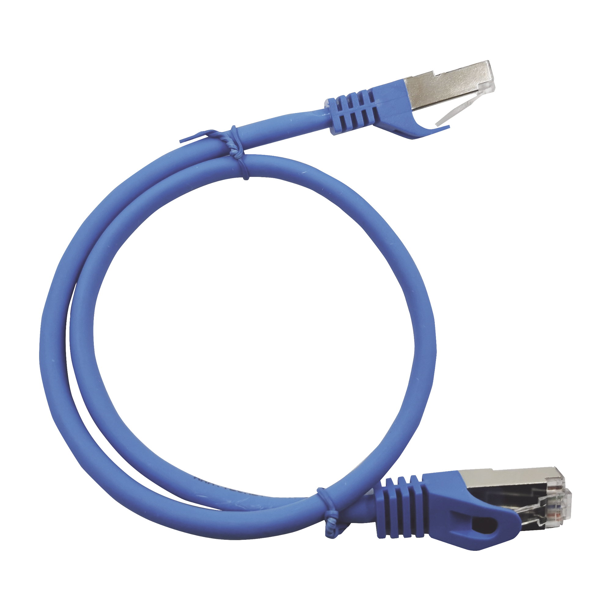 Patch Cord Cat6A 10G blindado 2M ( 6.25 ft ) AZUL - SILYMX