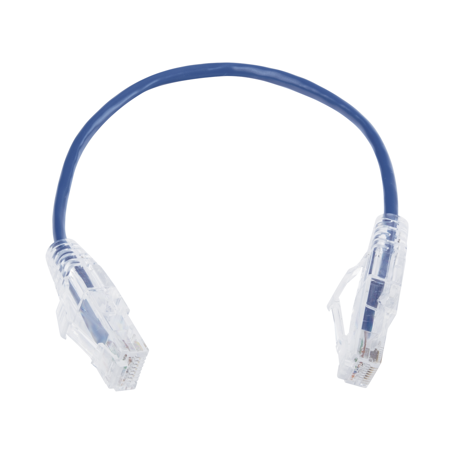 Cable de Parcheo Slim UTP Cat6 - 20 cm Azul Diámetro Reducido (28 AWG) - SILYMX