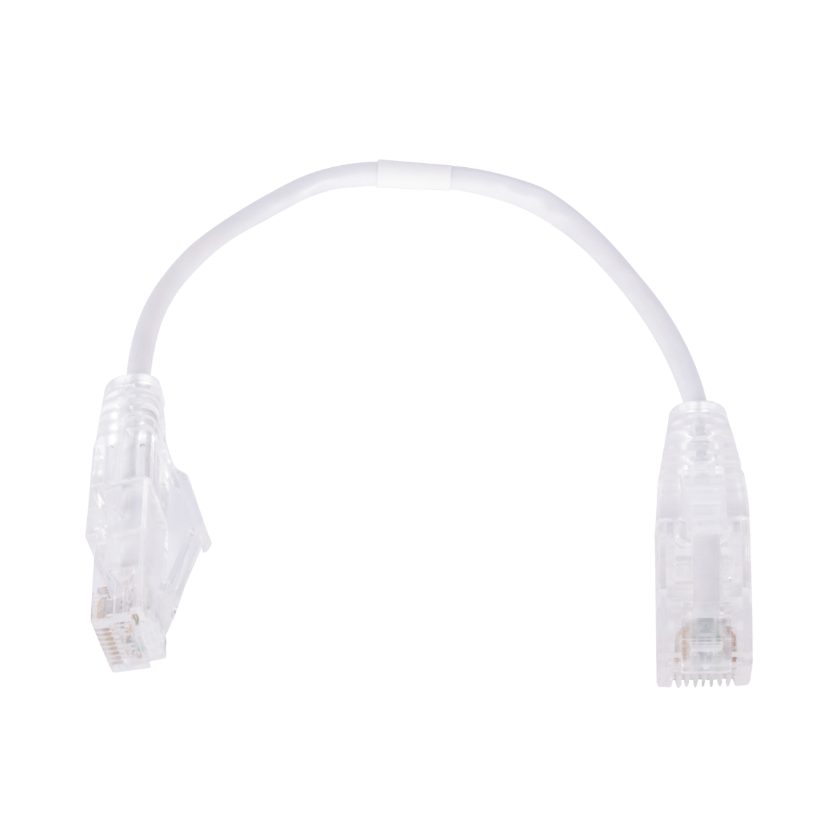 Patch Cord Slim UTP Cat6 - 20 cm Blanco Diámetro Reducido (28 AWG) - SILYMX