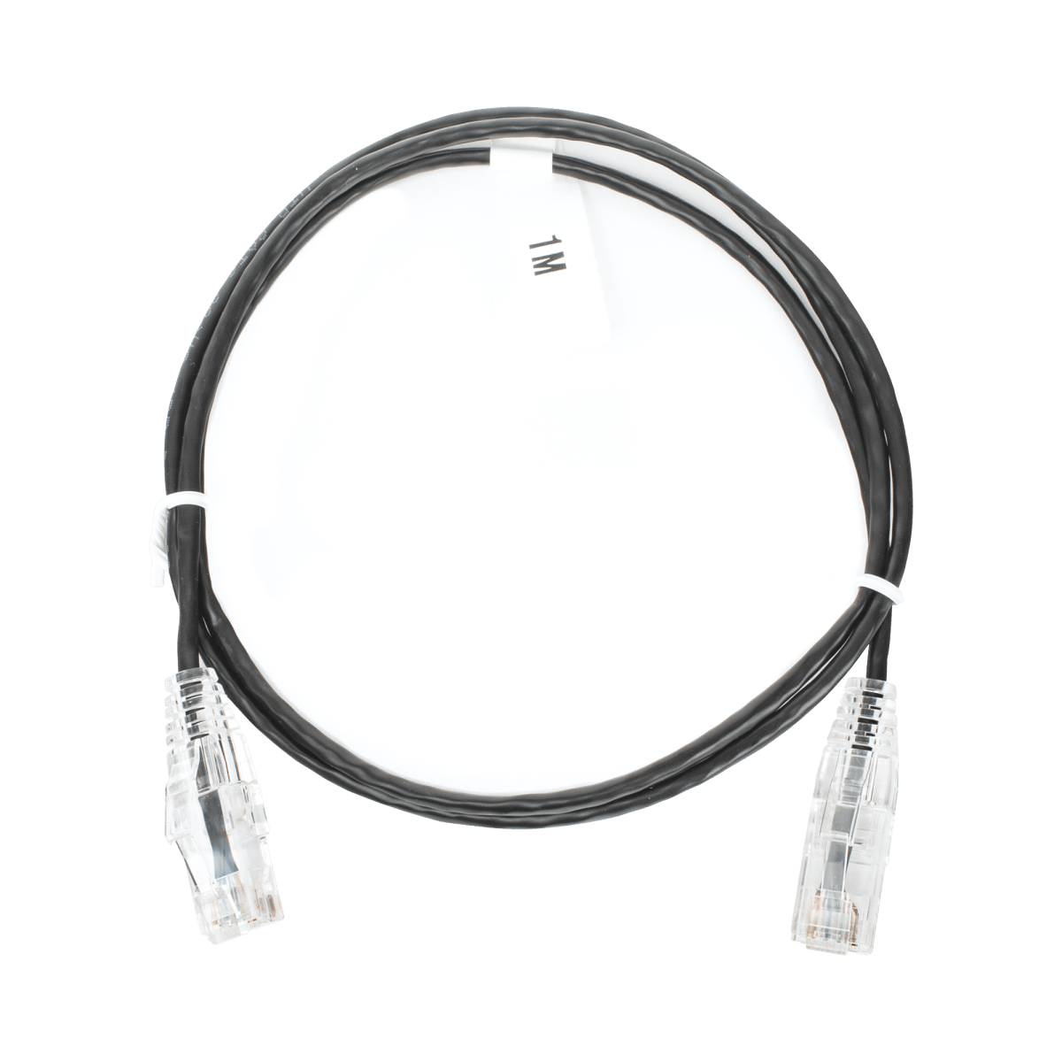 Patch Cord Slim UTP Cat6 - 1 metro, Negro, Diámetro Reducido (28 AWG) - SILYMX