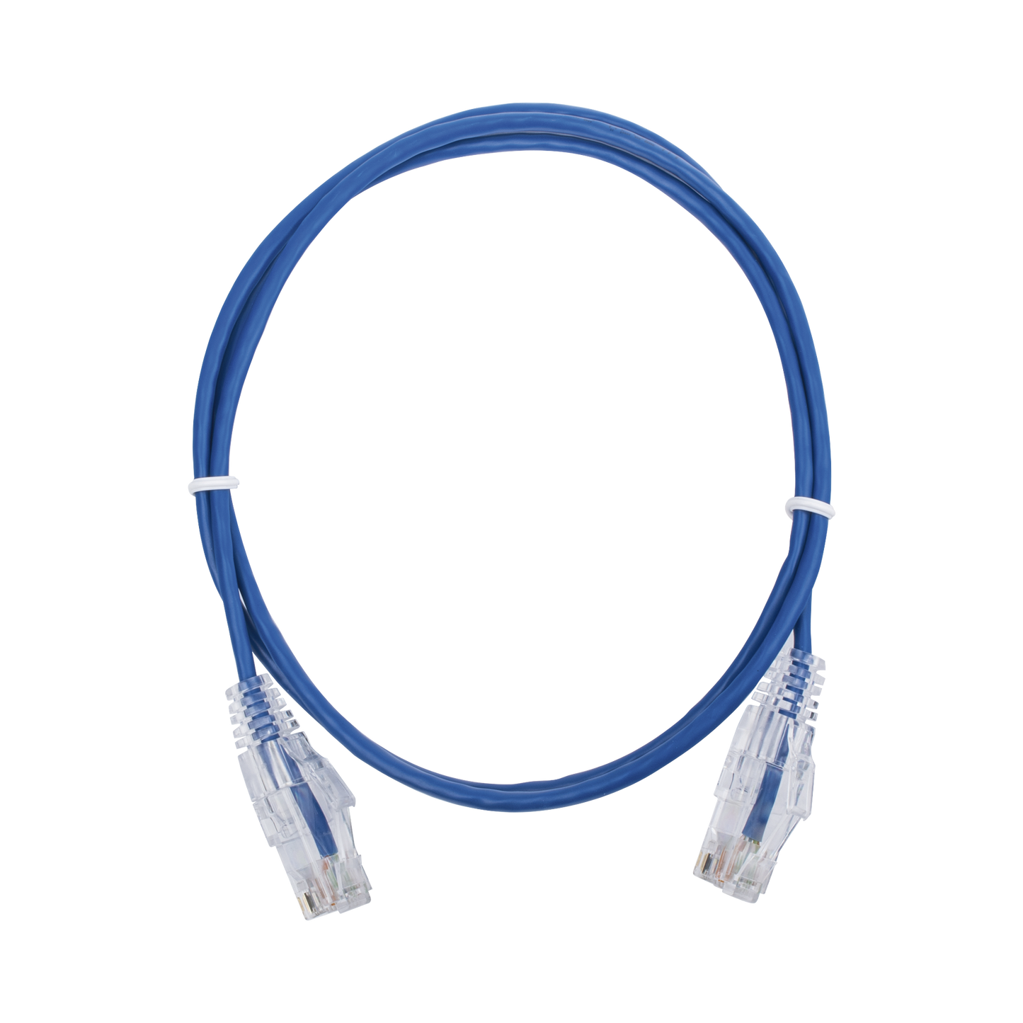 Cable de Parcheo Slim UTP Cat6 - 1 metro, Azul, Diámetro Reducido (28 AWG) - SILYMX
