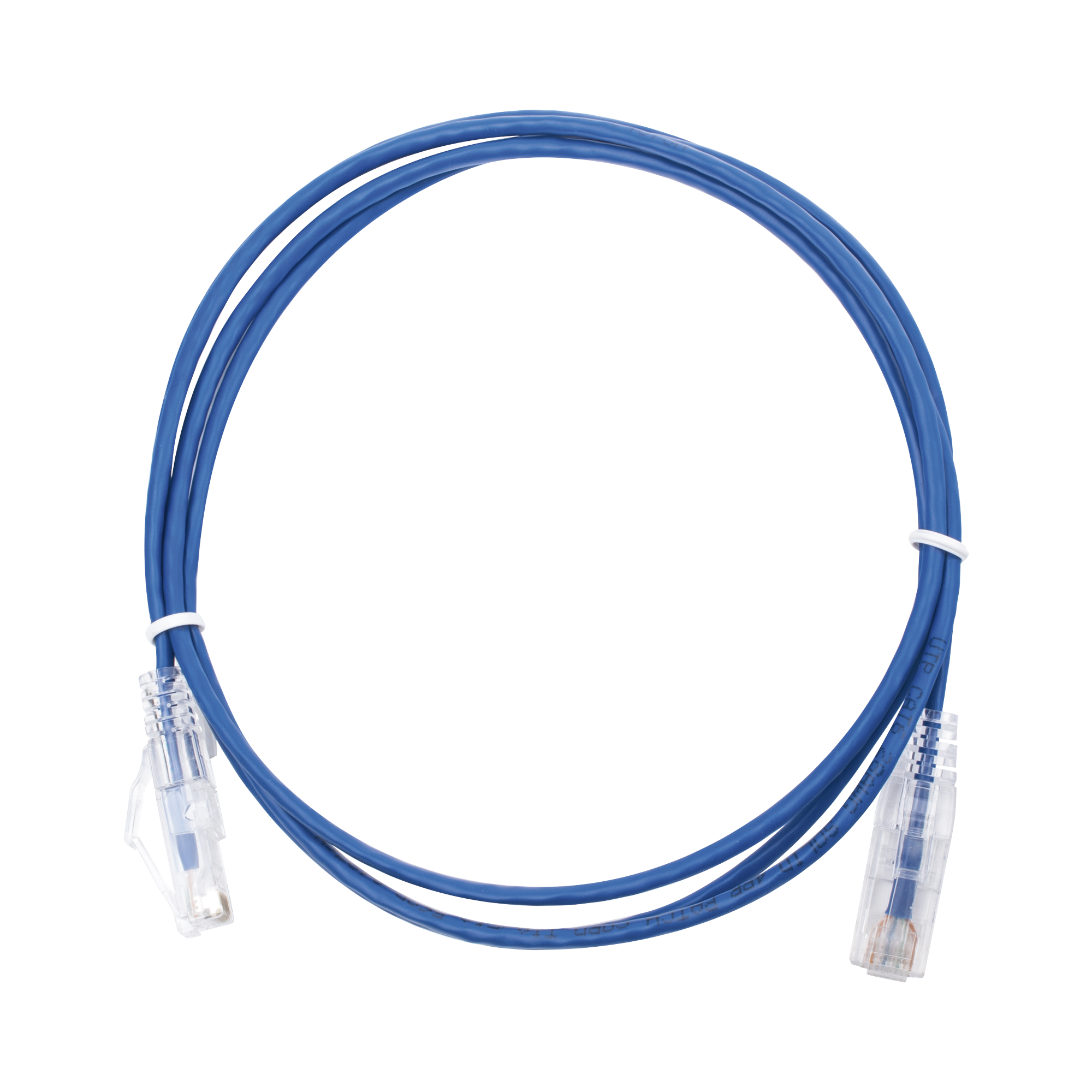 Cable de Parcheo Slim UTP Cat6 - 1.5 m Azul Diámetro Reducido (28 AWG) - SILYMX