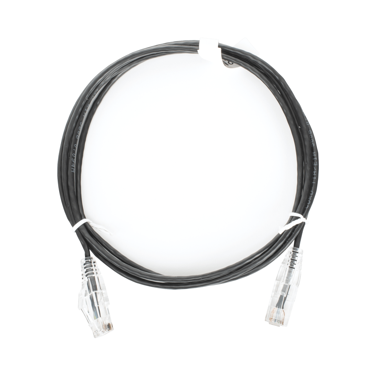 Patch Cord Slim UTP Cat6 - 2 m Negro Diámetro Reducido (28 AWG) - SILYMX