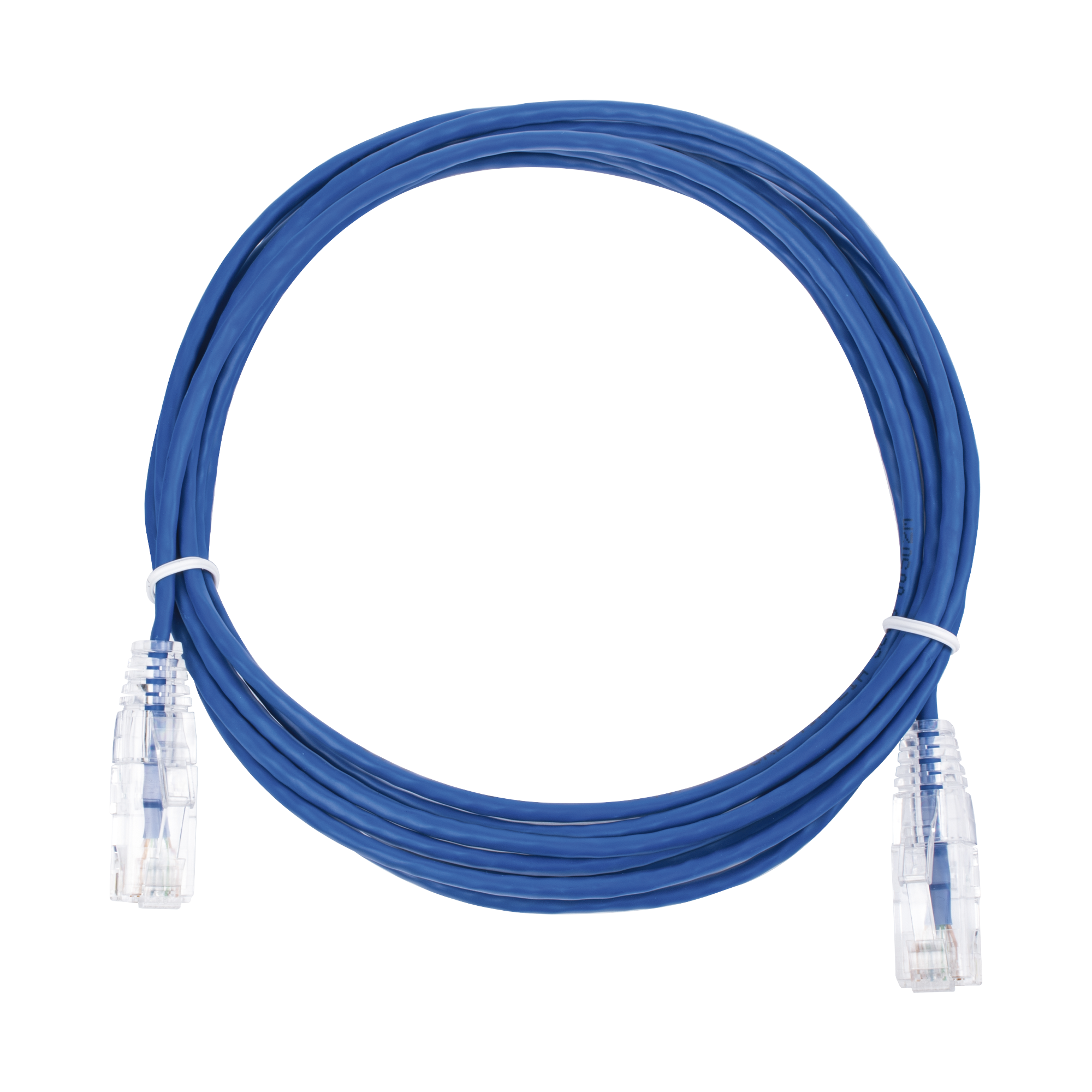 Cable de Parcheo Slim UTP Cat6 - 3 m Azul Diámetro Reducido (28 AWG) - SILYMX