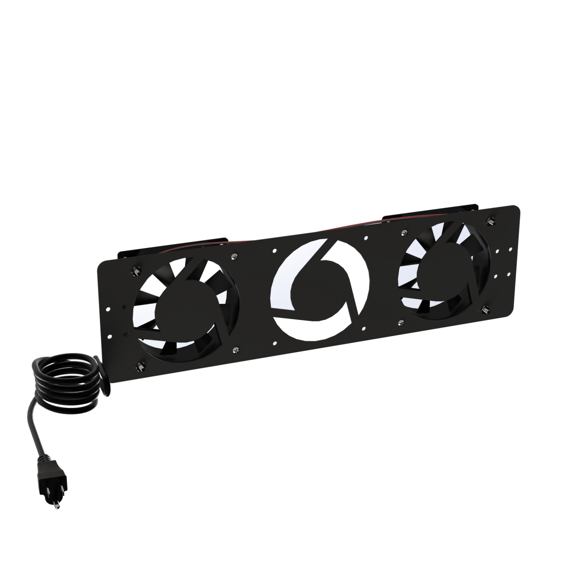 Kit de 2 Ventiladores 110 Vca (12 x 12 cm) con Clavija para Gabinete de Piso. - SILYMX