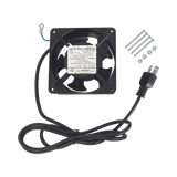 Ventilador 110 Vca de 12 x 12 cm con Cable y Clavija. - SILYMX