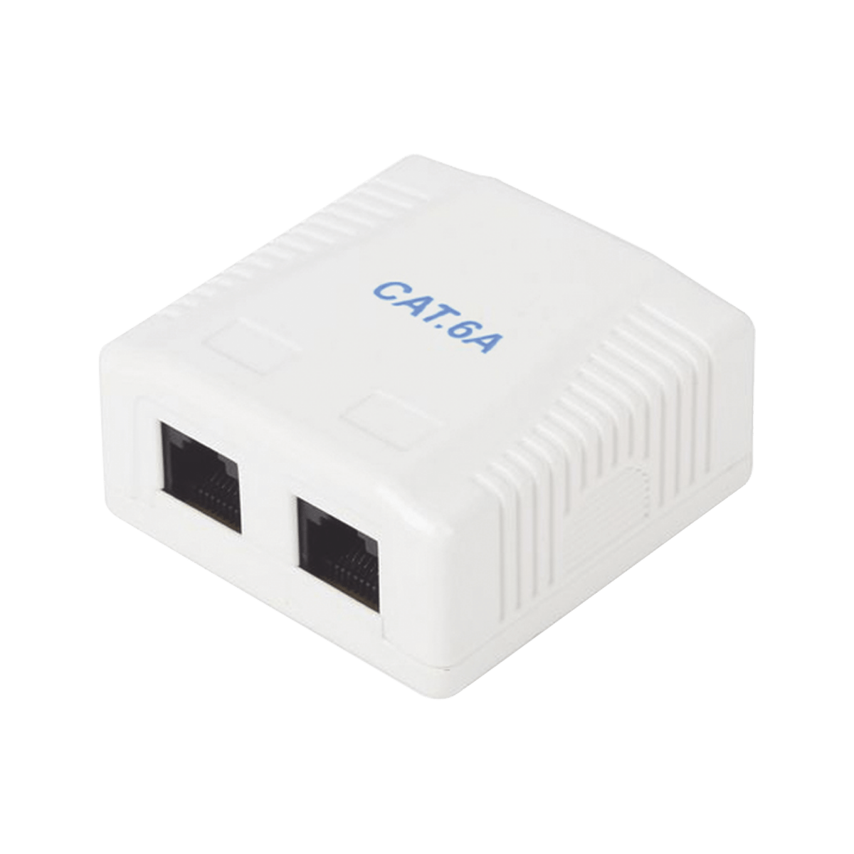 Caja de pared con 2 puertos, incluye 2 jacks UTP Cat6A - SILYMX