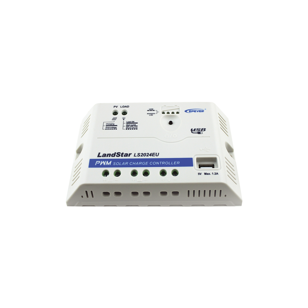 Controlador Solar EPEVER PWM 12/24 V 20 A Salida USB LS-2024-EU