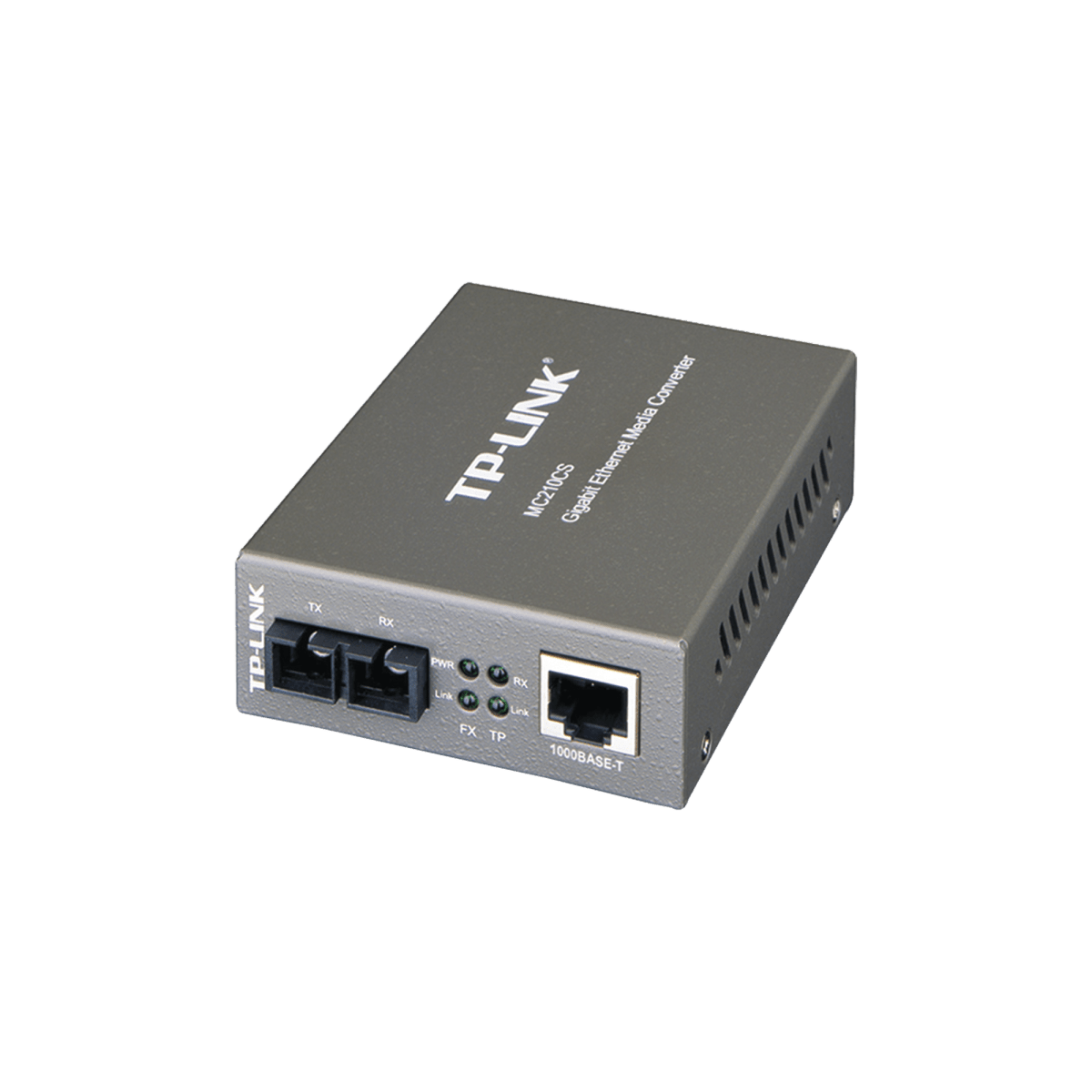 Convertidor Multimedia Mono-modo, 1 puerto RJ45 1000 Mbps, conector de fibra SC, hasta 15 Km - SILYMX