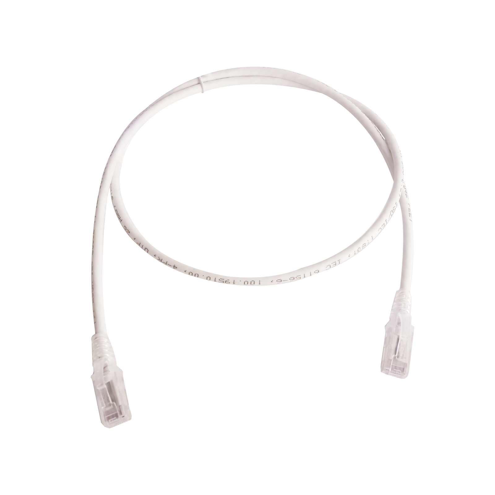 Patch Cord MC6 Modular Cat6 UTP CM/LS0H 3ft Color Blanco Versión Bulk (Sin Empaque Individual) - SILYMX