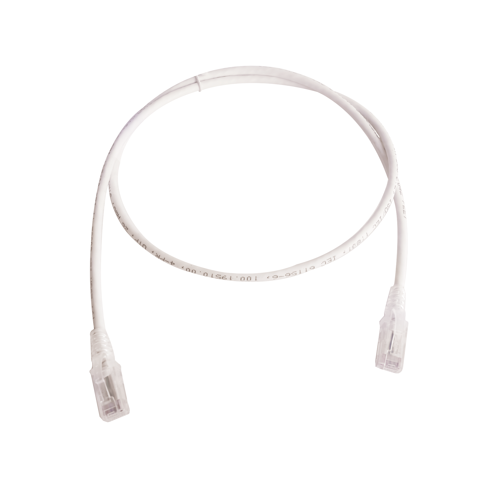 Patch Cord MC6 Modular Cat6 UTP CM/LS0H 3ft Color Blanco Versión Bulk (Sin Empaque Individual) - SILYMX