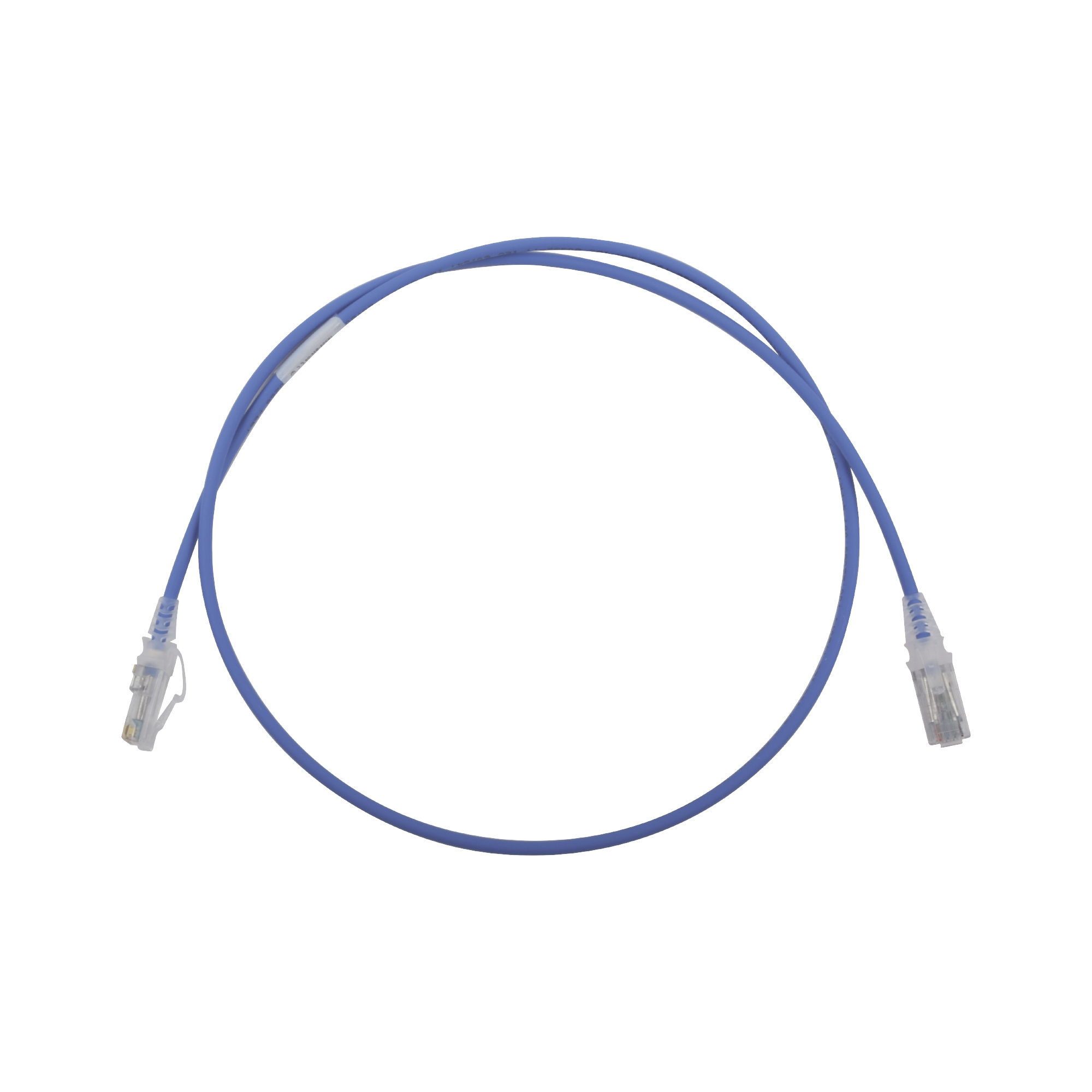 Patch Cord MC6 Modular Cat6 UTP CM/LS0H 3ft Color Azul Diámetro Reducido (28AWG) - SILYMX