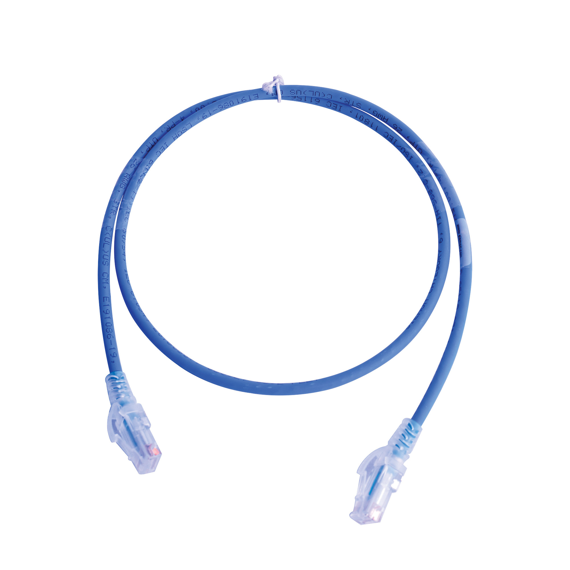 Patch Cord MC6 Modular Cat6 UTP CM/LS0H 3ft Color Azul Versión Bulk (Sin Empaque Individual) - SILYMX