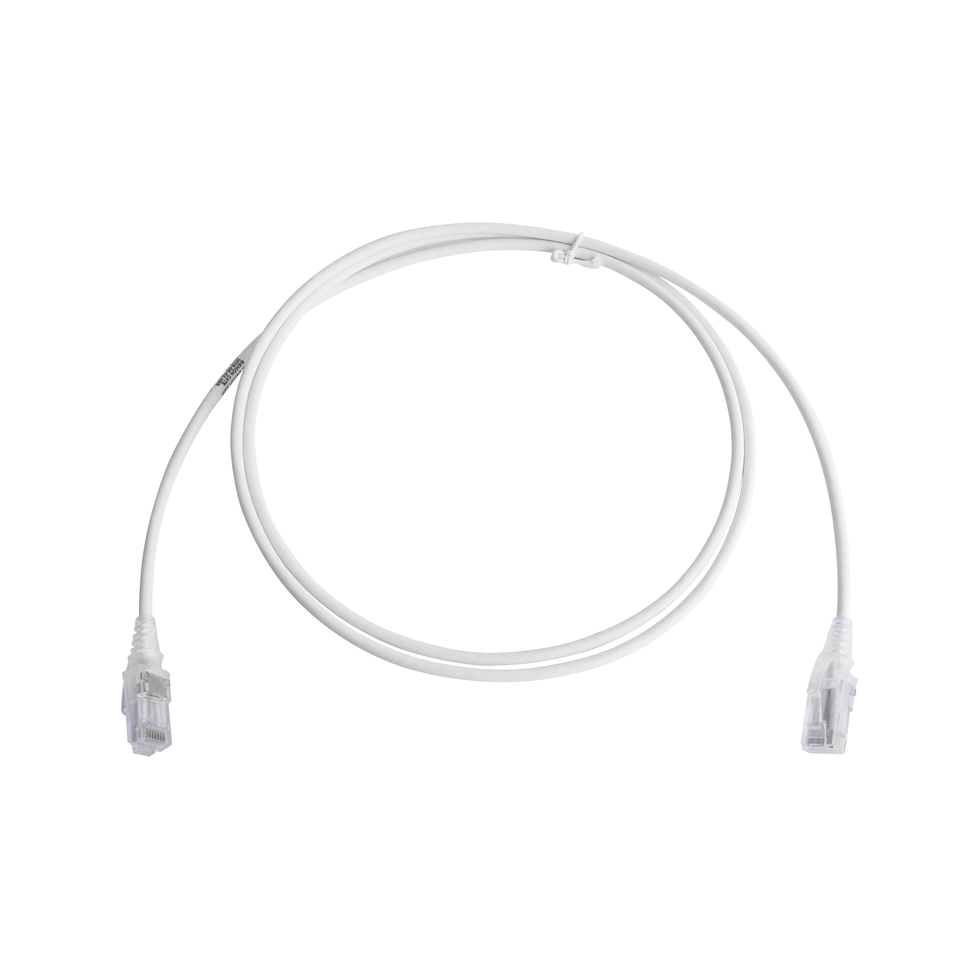 Patch Cord MC6 Modular Cat6 UTP CM/LS0H 5ft Color Blanco Diámetro Reducido (28AWG) - SILYMX