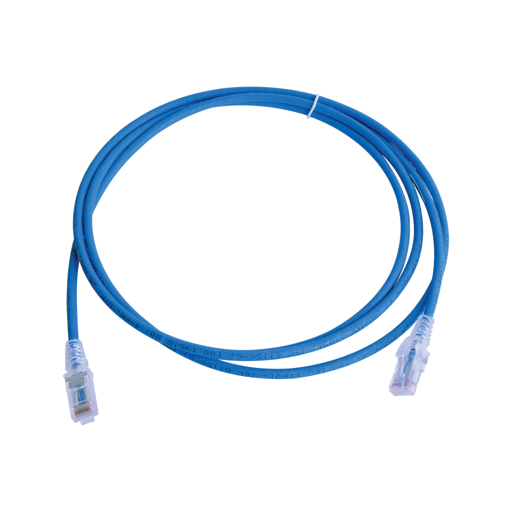 Patch Cord MC6 Modular Cat6 UTP CM/LS0H 7ft Color Azul Versión Bulk (Sin Empaque Individual) - SILYMX