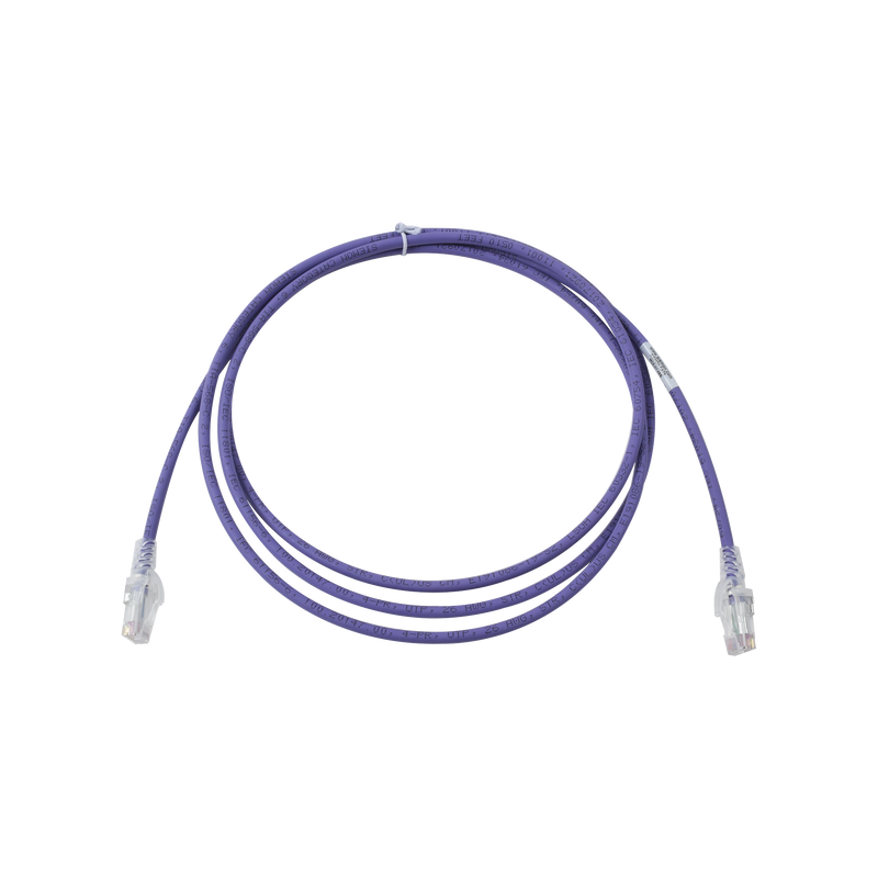 Patch Cord MC6 Modular Cat6 UTP CM/LS0H 7ft Color Violeta Versión Bulk (Sin Empaque Individual) - SILYMX