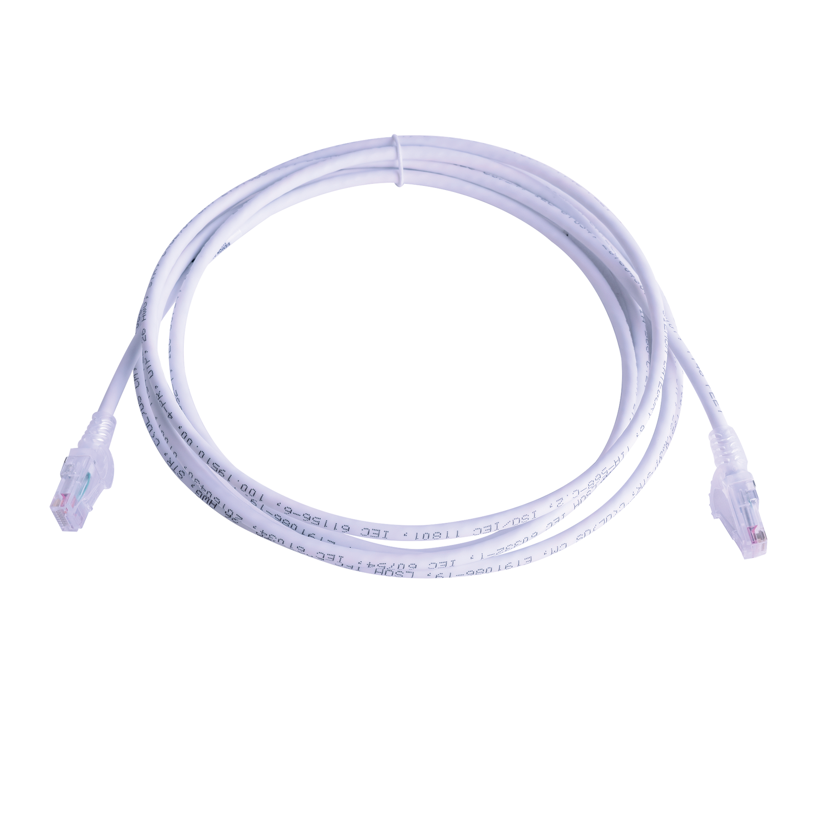 Patch Cord MC6 Modular Cat6 UTP CM/LS0H 10ft Color Blanco Versión Bulk (Sin Empaque Individual) - SILYMX
