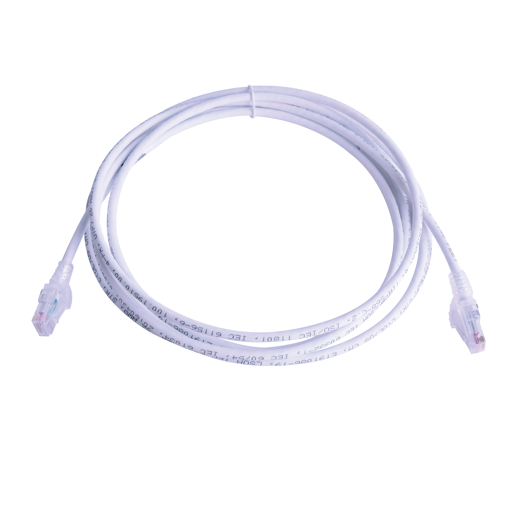 Patch Cord MC6 Modular Cat6 UTP CM/LS0H 10ft Color Blanco Versión Bulk (Sin Empaque Individual) - SILYMX