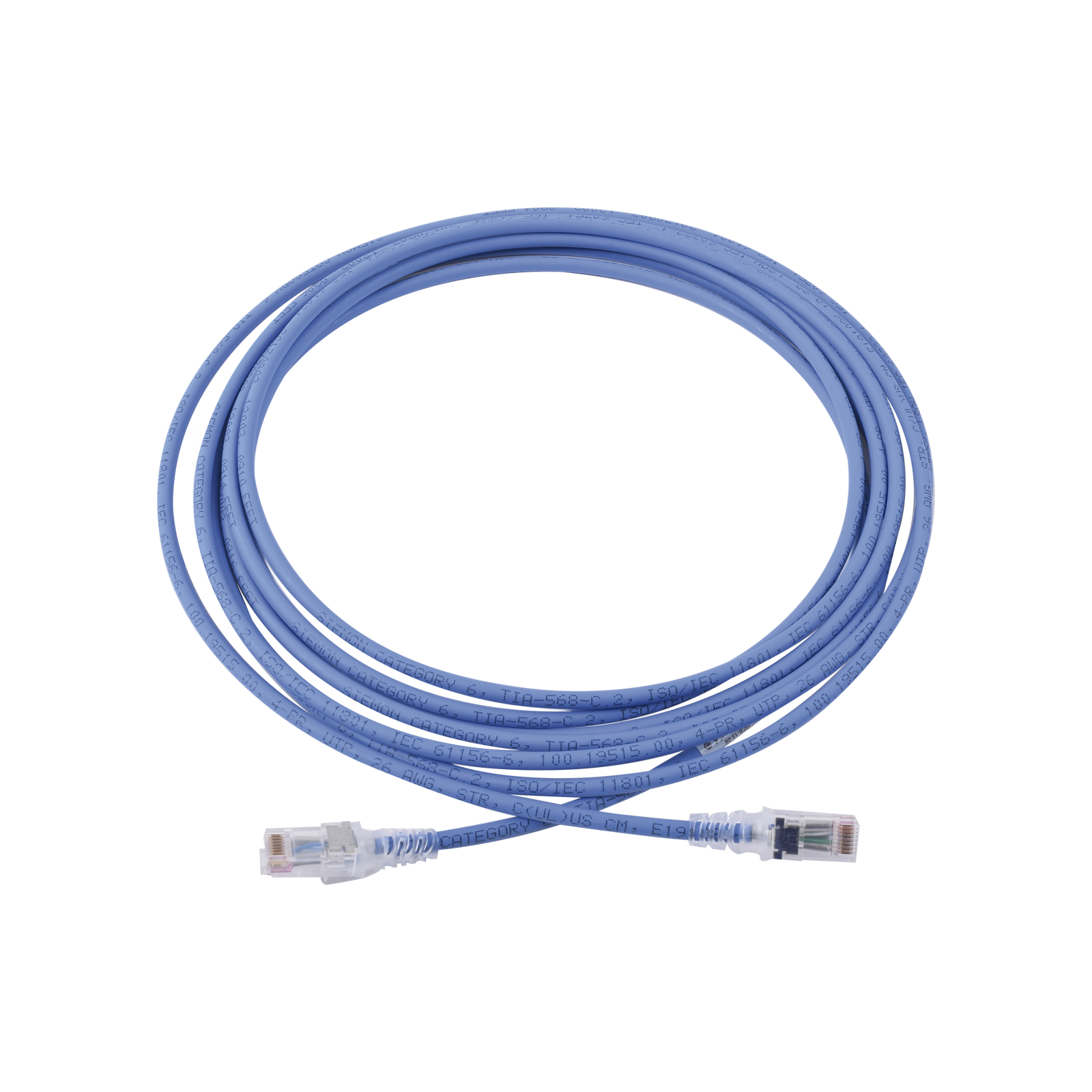 Patch Cord Siemon MC6 Modular Cat6 UTP CM/LS0H 15ft 4.5 mts Color Azul MC6-15-06 - SILYMX