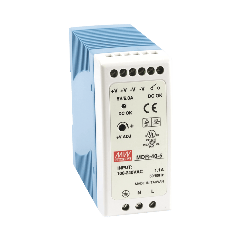 Fuente de poder Industrial Riel Din 5Vcd, 40W - SILYMX