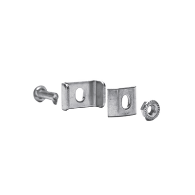 Kit 1 Charofil para unir tramos de charolas, con acabado ElectroZinc MG-51-KIT1EZ - SILYMX