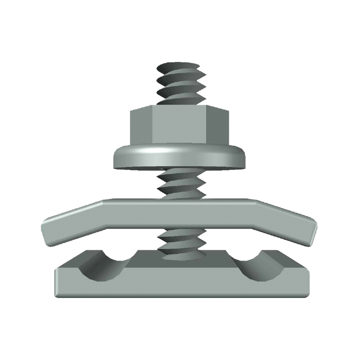 Kit 1 versión light para unir tramos de charola MallaFils con acabado ElectroZinc ML-51-KIT1EZ - SILYMX