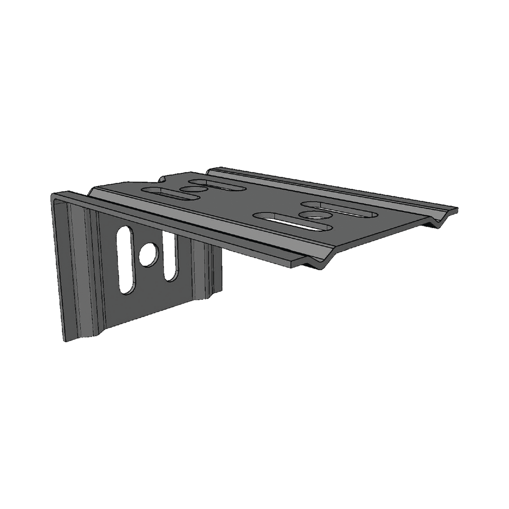 Ménsula económica MallaFils para montaje en pared para anchos de charola de 100 mm con acabado electrozinc ML-MEC-100EZ - SILYMX