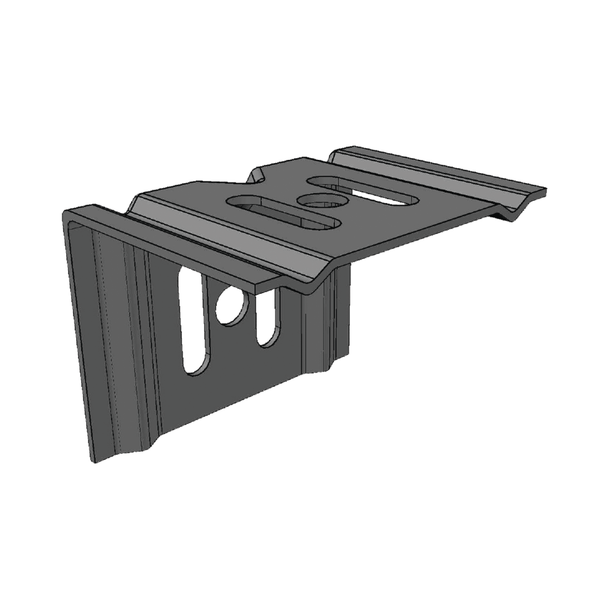 Ménsula económica MallaFils para montaje en pared para anchos de charola de 50 mm con acabado electrozinc ML-MEC-50EZ - SILYMX