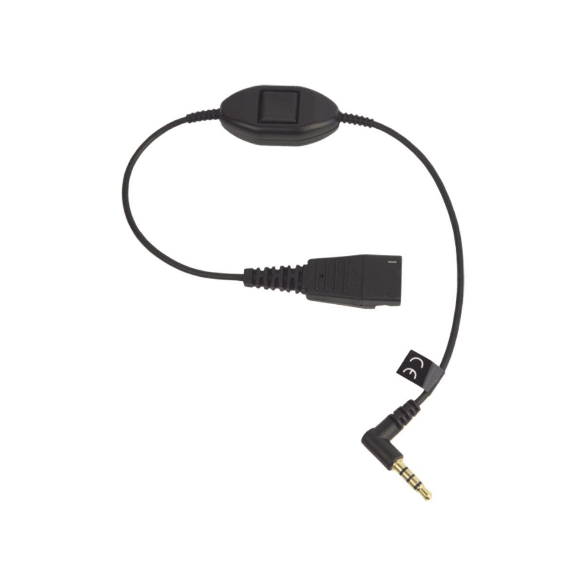 Jabra Cord QD a conector de 3.5 mm con Push-to-Talk para teléfonos celulares smartphones (8800-00-103) - SILYMX