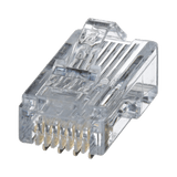 Plug Rj45 Cat5E Para Cable Utp De Calibres 24-26 Awg Chapado En Oro De 50 Micras Bolsa De 100 Piezas - SILYMX