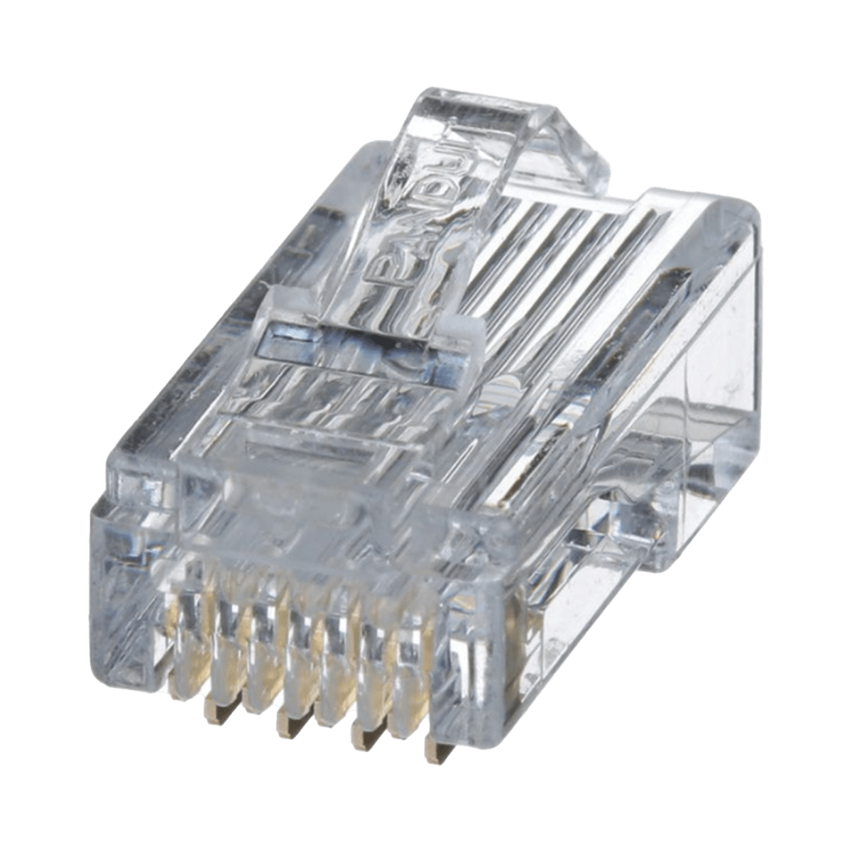 Plug Rj45 Cat5E Para Cable Utp De Calibres 24-26 Awg Chapado En Oro De 50 Micras Bolsa De 100 Piezas - SILYMX