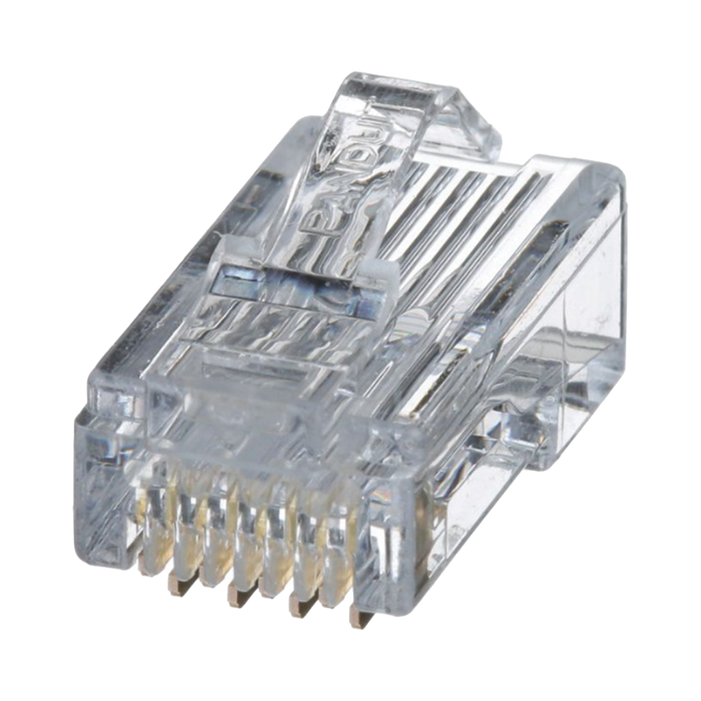 Plug Rj45 Cat5E Para Cable Utp De Calibres 24-26 Awg Chapado En Oro De 50 Micras Bolsa De 100 Piezas - SILYMX