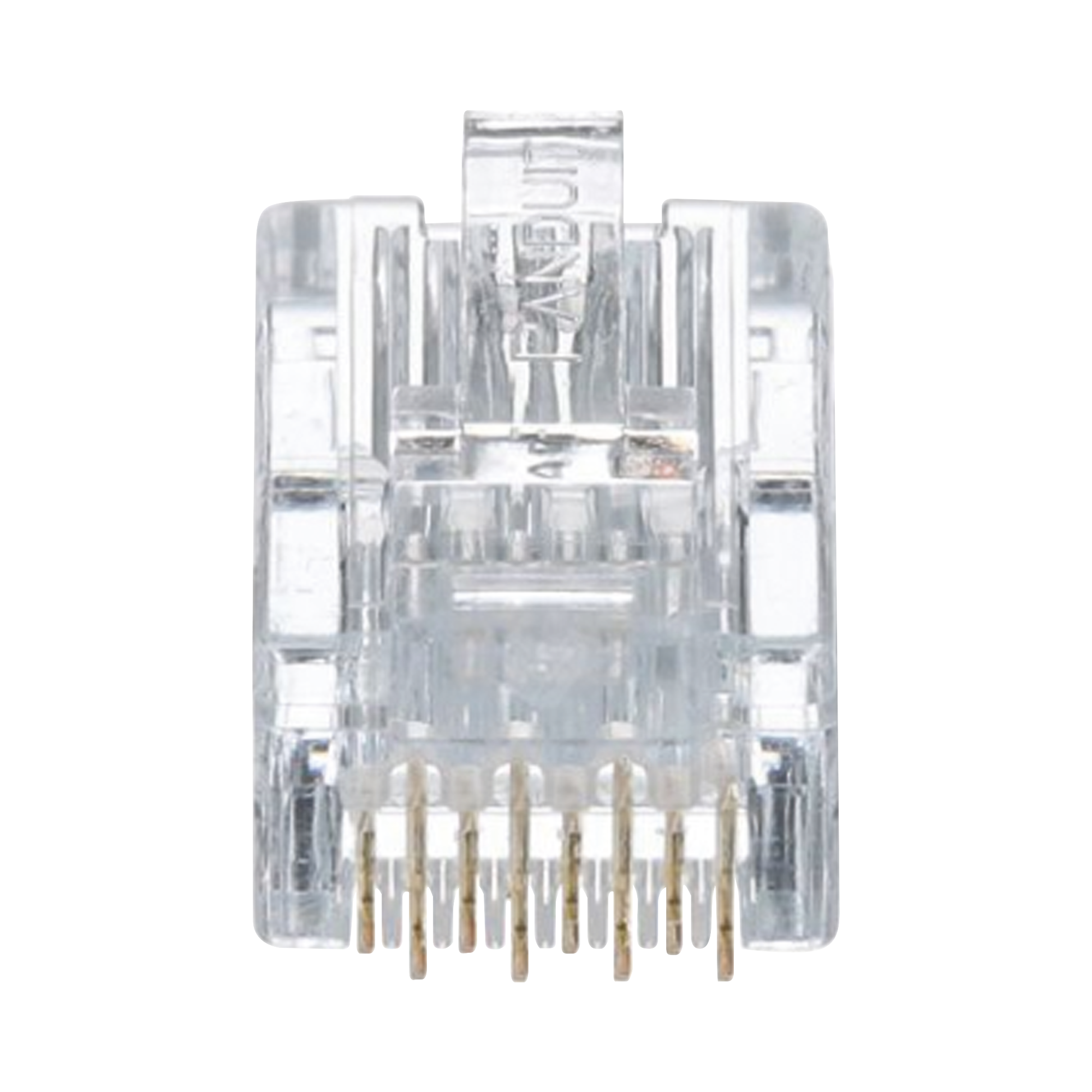 Plug RJ45 Cat5e Para Cable UTP de Calibres 24-26 AWG Chapado en Oro de 50 micras Paquete de 50 piezas - SILYMX