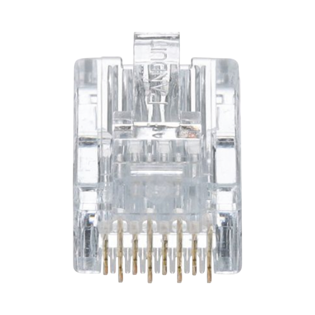 Plug RJ45 Cat5e Para Cable UTP de Calibres 24-26 AWG Chapado en Oro de 50 micras Paquete de 50 piezas - SILYMX