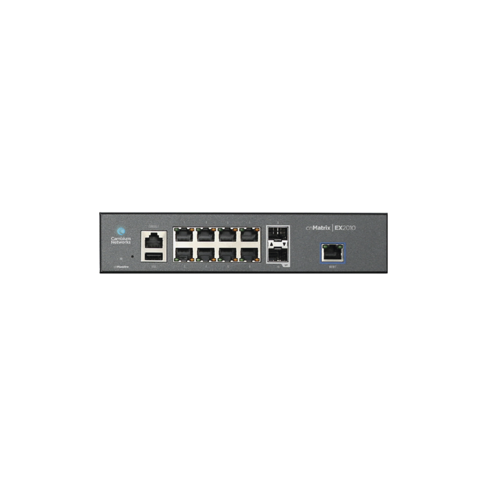 Switch inteligente cnMatrix EX2010 capa 3 de 13 puertos (8 Ethernet Gigabit, 2 SFP, 1 consola, 1 MNGMT, 1 USB) administración desde la Nube - SILYMX