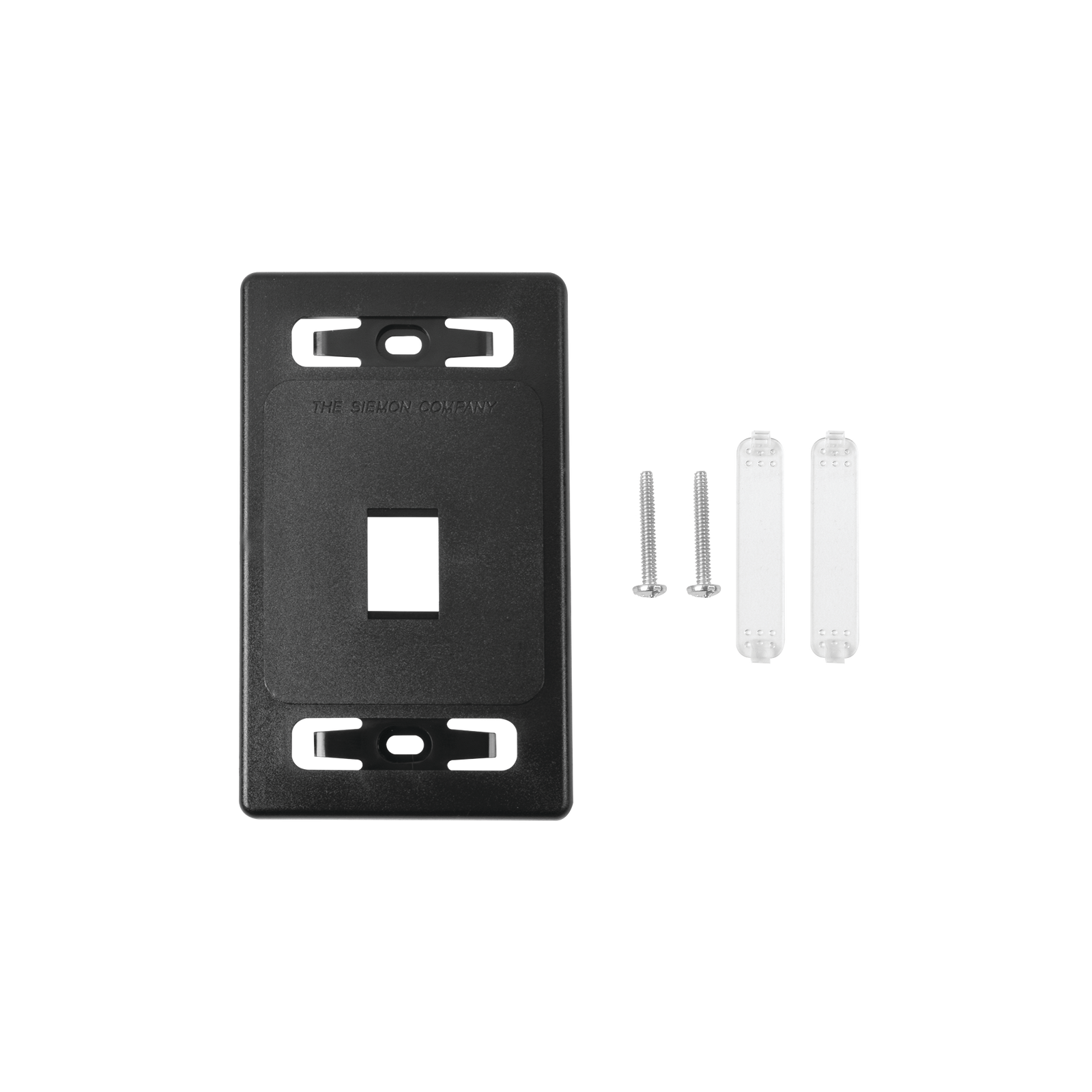 Placa de pared modular MAX de 1 salida Color Negro - SILYMX