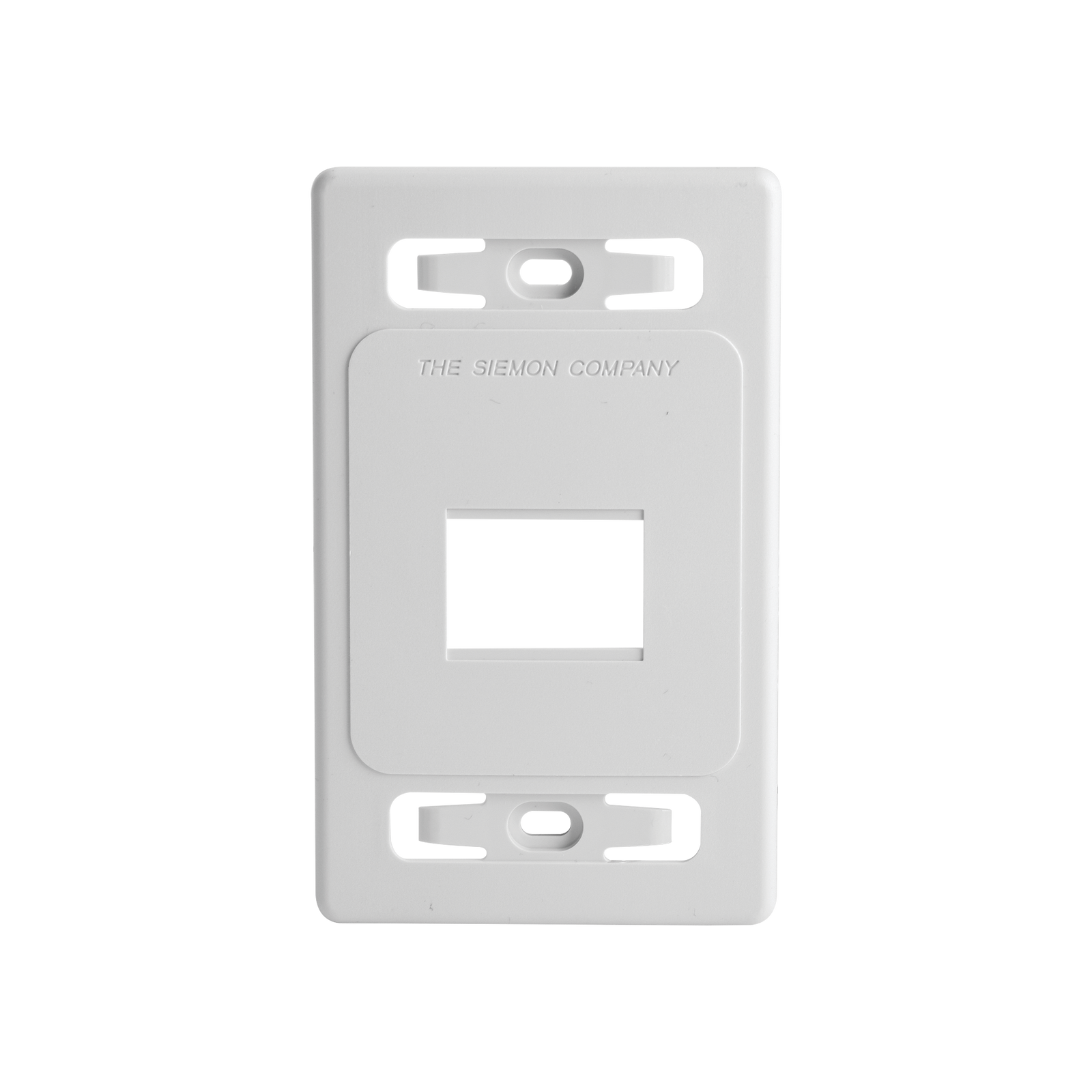 Placa de pared modular MAX de 2 salidas color blanco - SILYMX