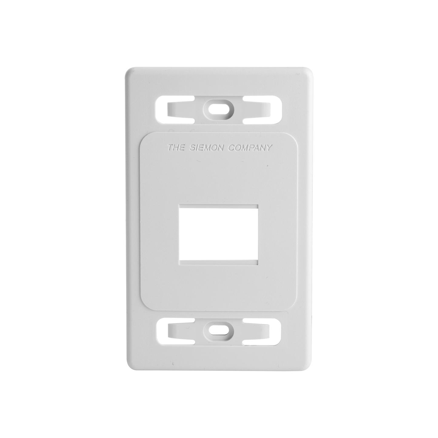 Placa de pared modular MAX de 2 salidas color blanco version bulk (Sin Empaque Individual) - SILYMX