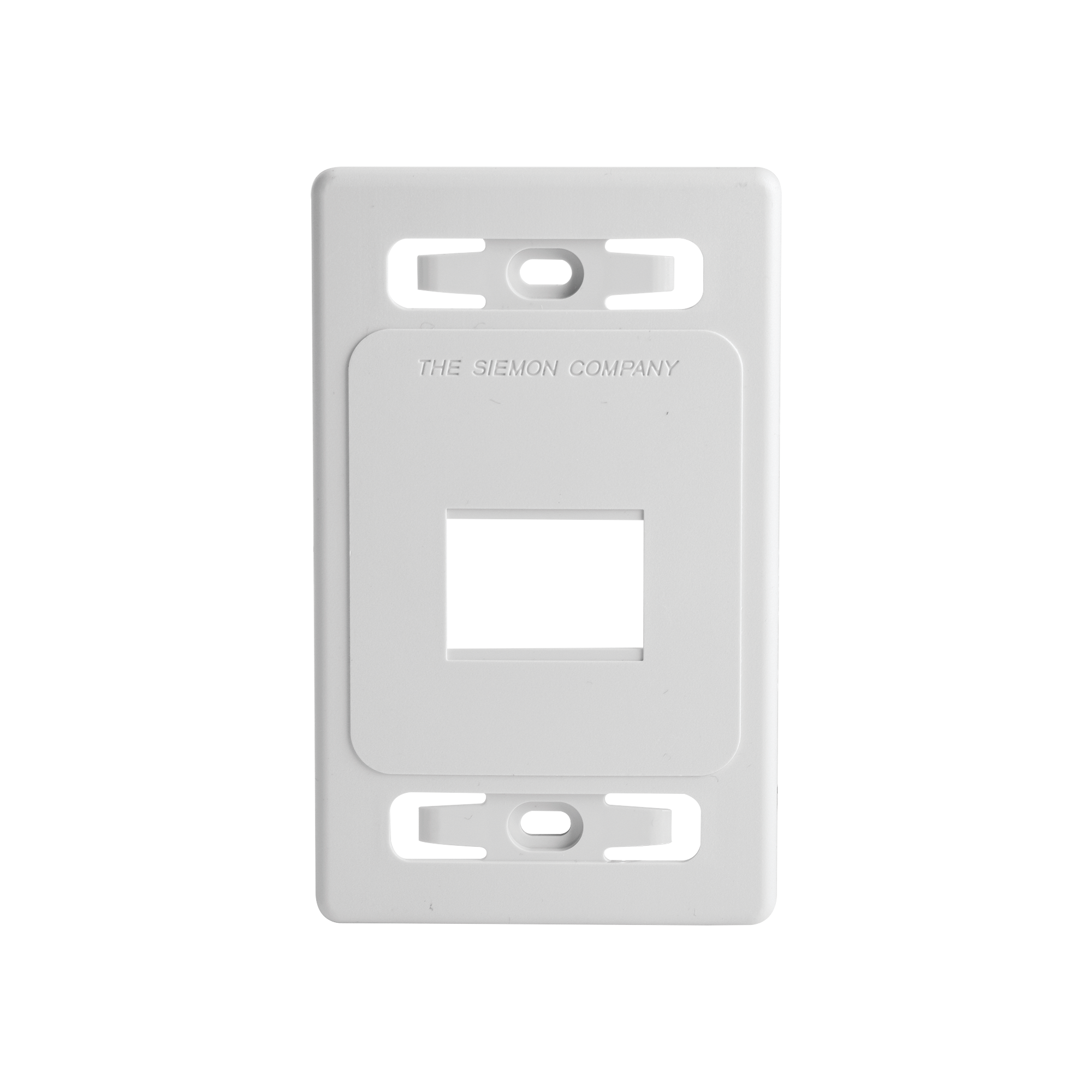 Placa de pared modular MAX de 2 salidas color blanco version bulk (Sin Empaque Individual) - SILYMX