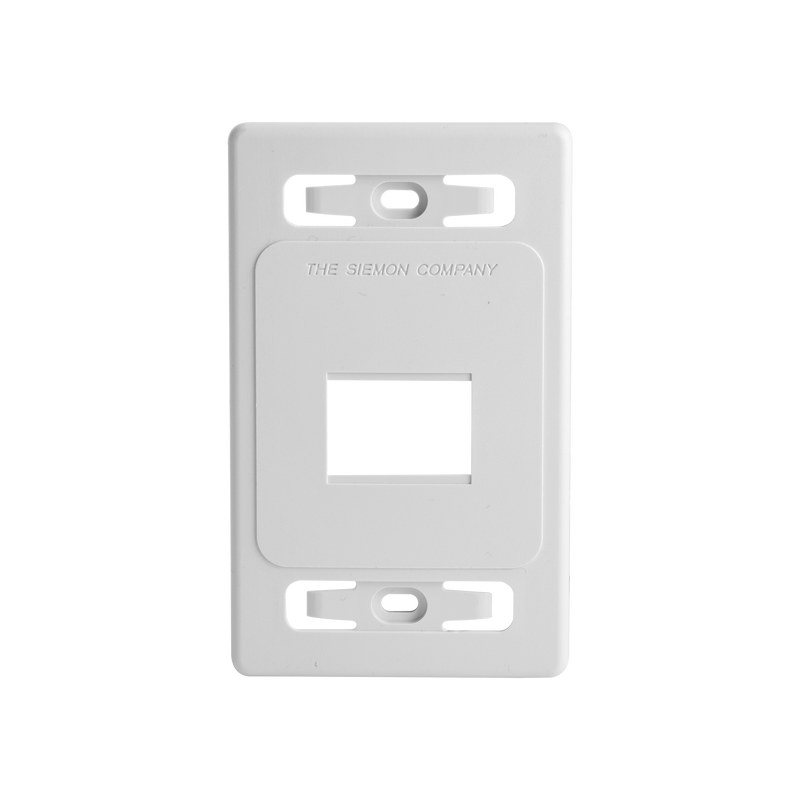 Placa de pared modular MAX de 2 salidas color blanco version bulk (Sin Empaque Individual) - SILYMX