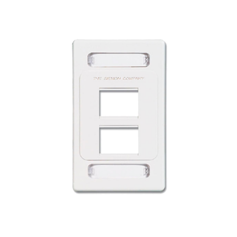 Placa de pared modular MAX de 4 salidas color blanco - SILYMX