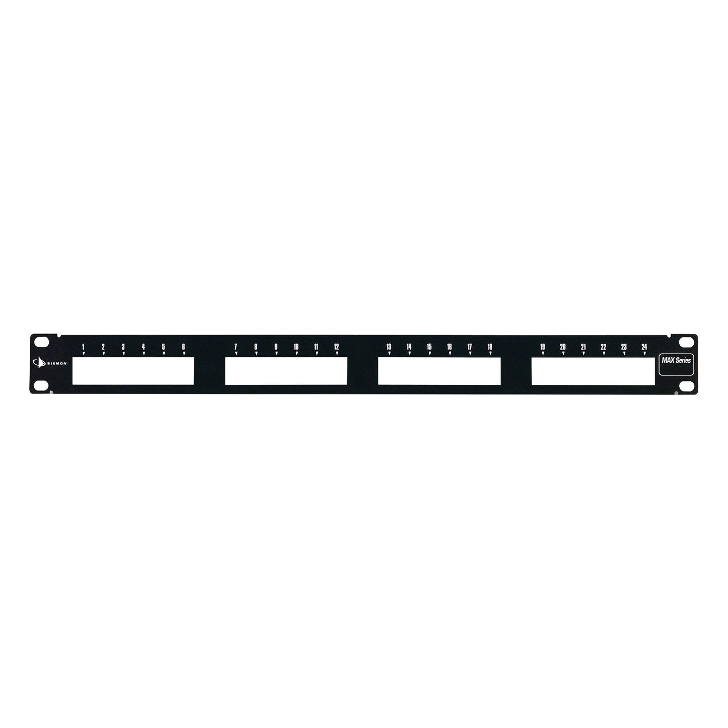 Patch Panel MAX Modular de 24 Puertos Plano 1UR - SILYMX
